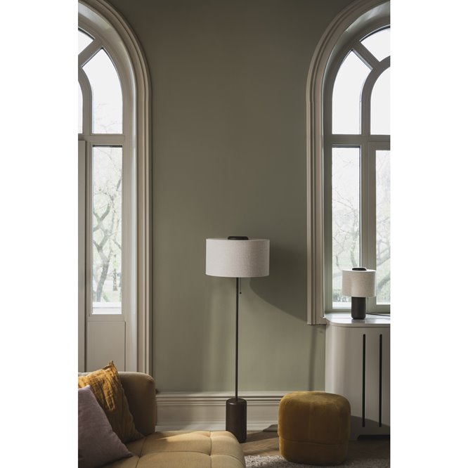 Lampy stojące drewniane dark japandi Bosco